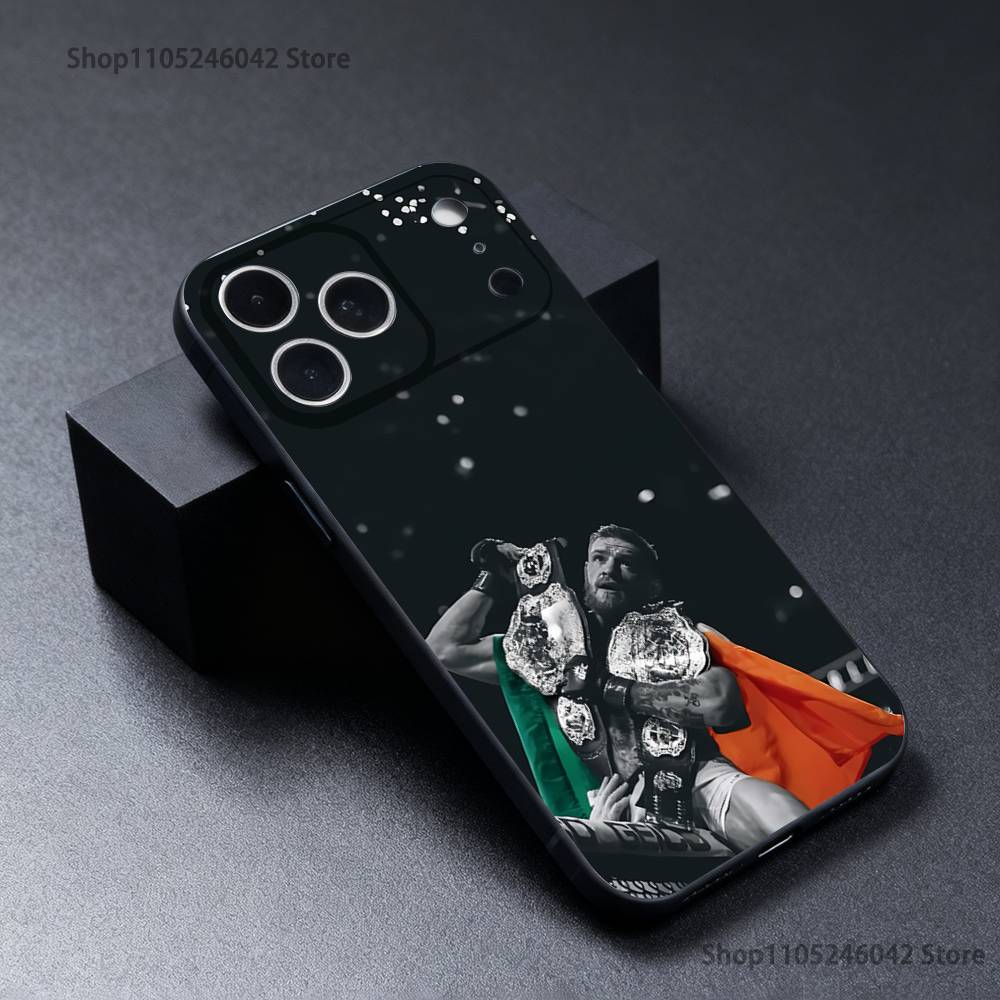 C-Conor Mcgregor Phone Case For iPhone 17,16,15,14,13,12,11,Pro,XS,Max,XR,Plus,E,SE4,Mini Black Soft Cover