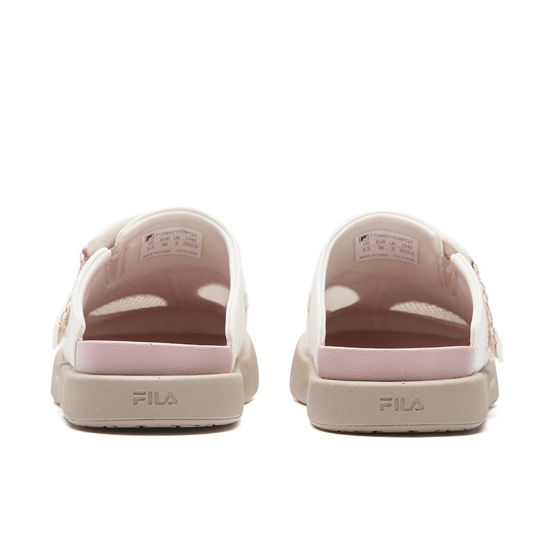 FILA SMILA Closed Toe Slippers Women's Milk White/Breeze Purple F12W621508FGZ