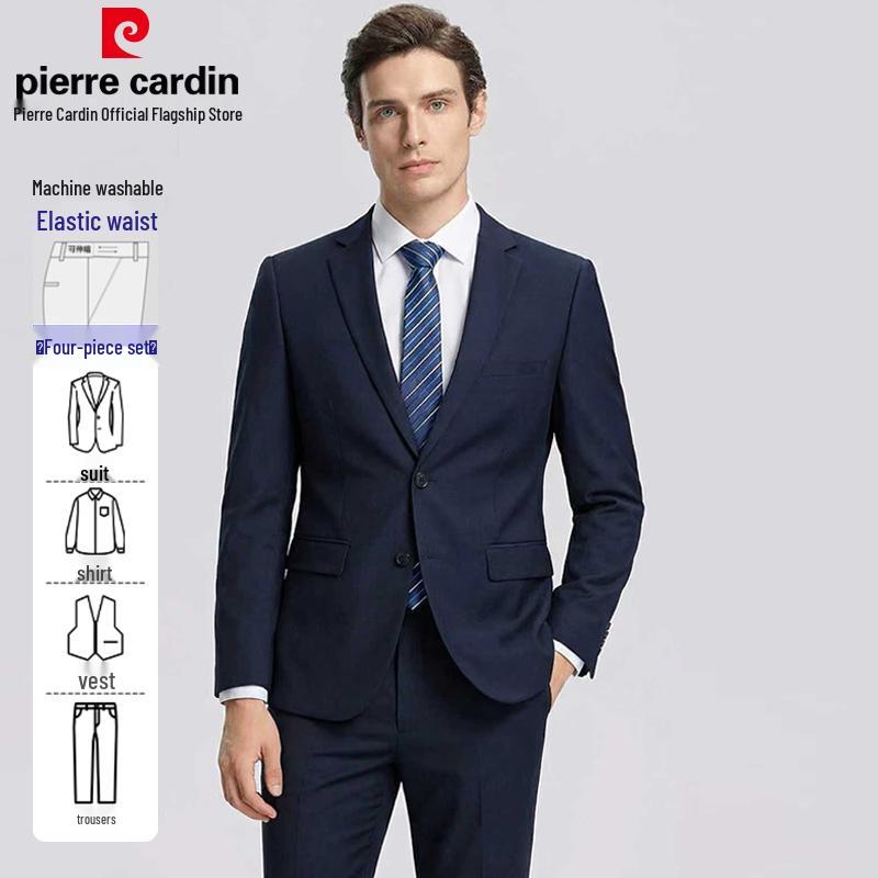 Pierre Cardin Men's Slim Fit Formal Suit Set
