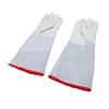1 Pair Antifreeze Gloves 45cm Long Cowhide Work Gloves for Liquid Nitrogen Dry Ice Handling High and Low Temperature