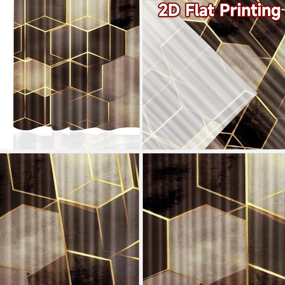 2D flat Photography Backdrop Popular Photography Banner Gold Hexagonal Design 100% Polyester Party & Holiday Decor Use for