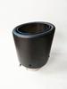 Car Universal 63-89mm Blue Burnt Steel End Carbon Fiber Exhaust Muffler Tip Pipe