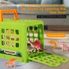 Dinosaur Toy Car, Dinosaur Capture Scene, Storage Van, Inertia Sliding, Children's Car, Toy Gift