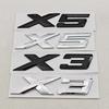 NEW 3D ABS Car Styling Logo X3 X5 Rear Trunk Badge Sticker Emblem Decals For X3 X5 Auto Tail Accessories RR8