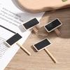 50 Mini tabule Dřevo Zpráva Břidlice Obdélník Klip Panel Karta Poznámky Štítek