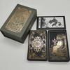 Fantastique 80 Cartes de Tarot Feuille d'Argent Qualité PVC Imperméable Avec Boîte à Rabat Comme Cadeau de Luxe