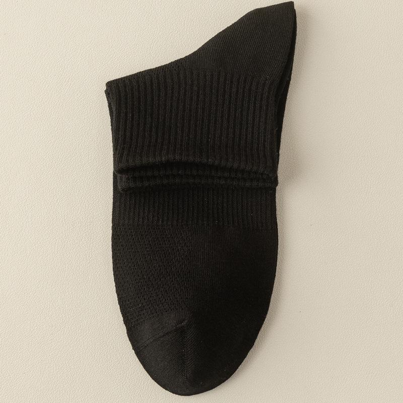 Men s Summer Low-Cut Breathable Cotton Socks - Sweat-Wicking & Odor-Resistant One Size