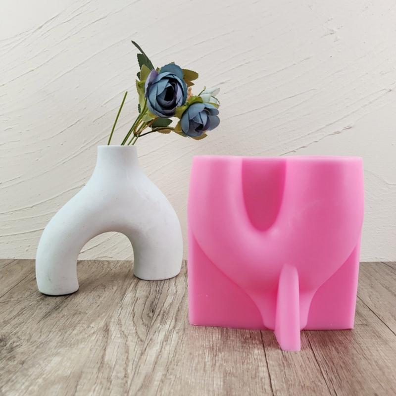 Arch Flower Pot Silicone Mold Diy Succulents Concrete Flower Pot Vase Plaster Cement Mold Clay Mold Plant Holder Mold