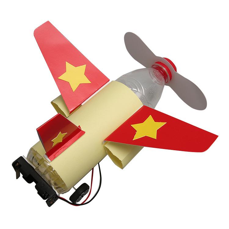 Science And Technology Small Production Diy Homemade Small Plane Model Handmade Materials Kindergarten Primary School Students Science Experiment Toys