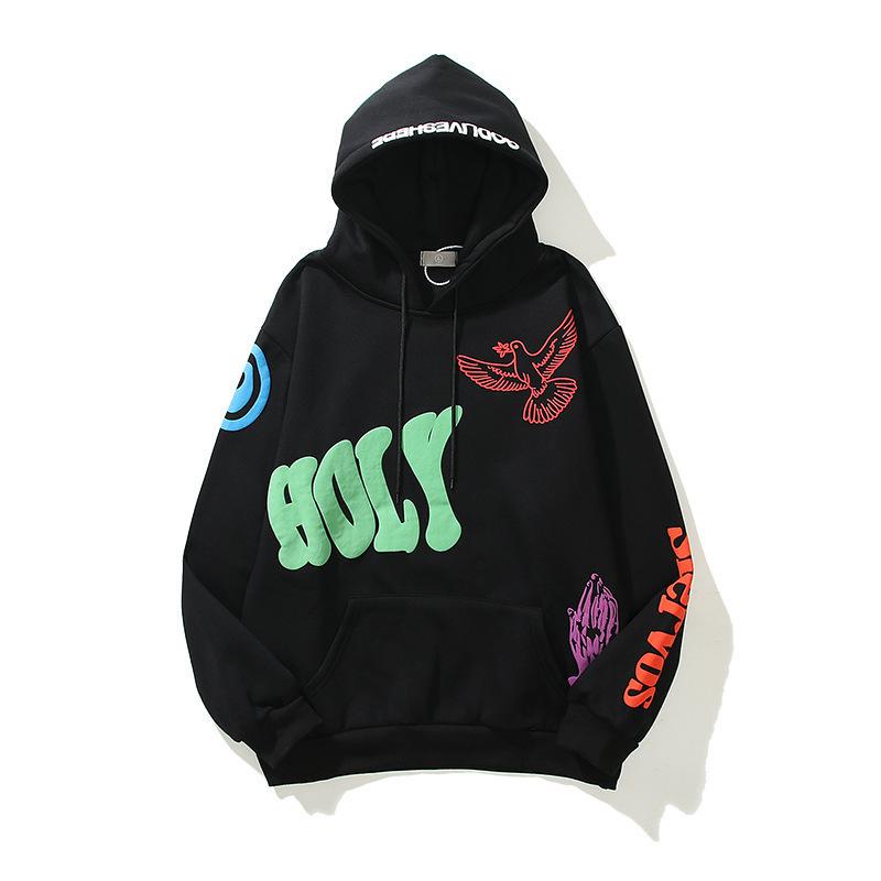 European and American street trendy brand men and women with the same 3D digital printing retro casual high street hoodie