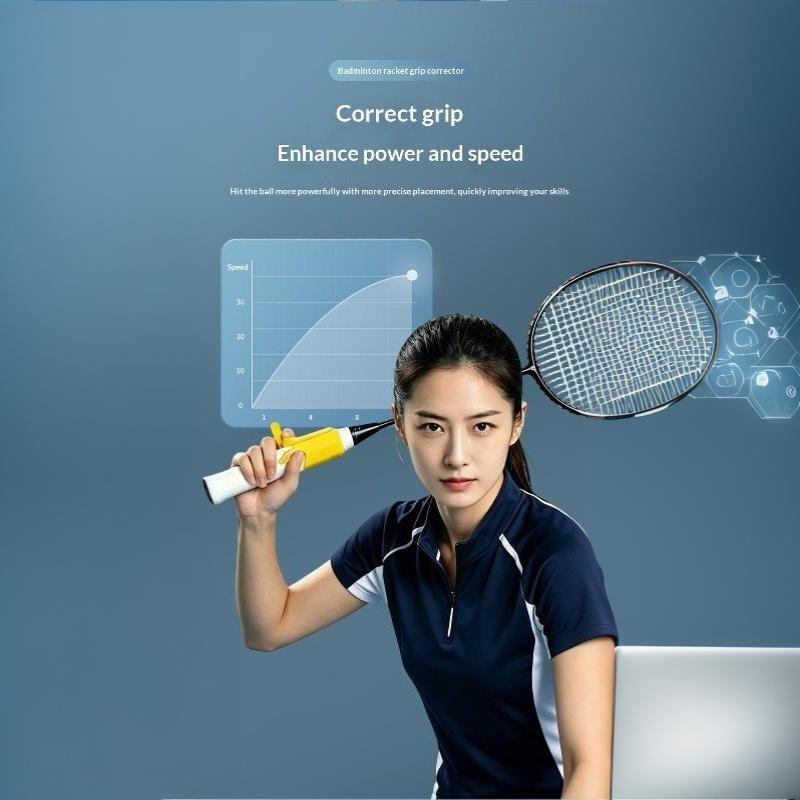Tennis Beginner Badminton Grip Aid Posture Correction Tennis Racket Grip Assistance Racquet Corrector Trainer Accessories