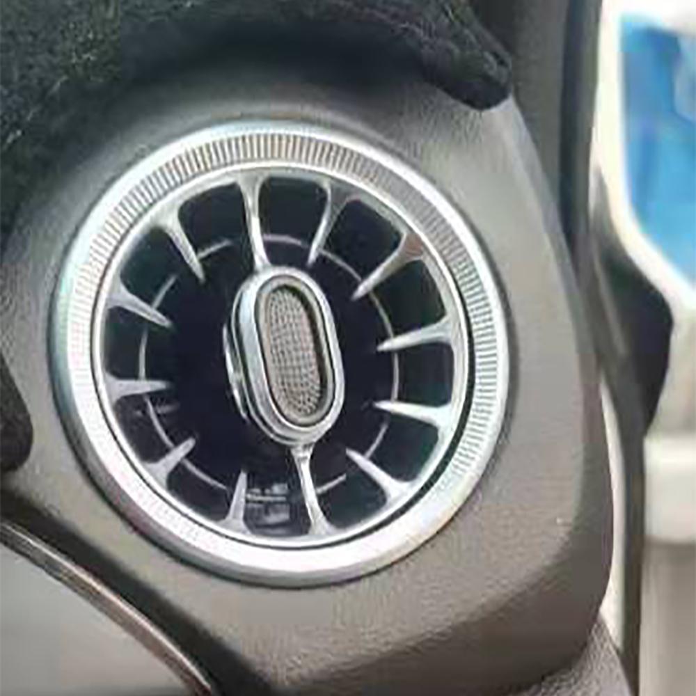 Car LED Front Dashboard AC Air Condition Vent Outlet Turbo Interior Trim For Suzuki Vitara 2016-2018