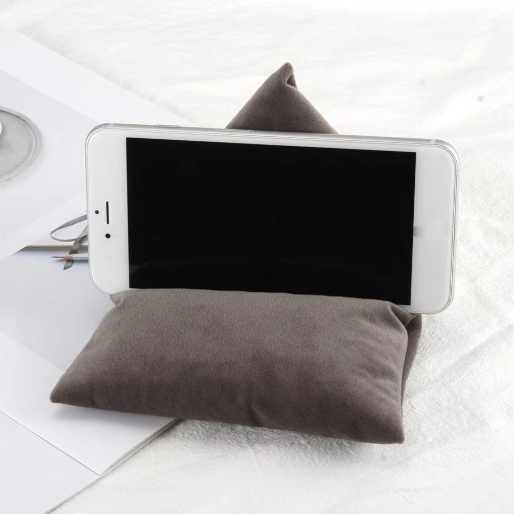 Multi-functional Mobile Phone Holder Velvet Pillows Soft Fabric Phone Rack  Desk Tablet Phone