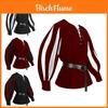 Manyishang Vintage Medieval Drama Costume With Color Block Tie And Shirt For Cosplay