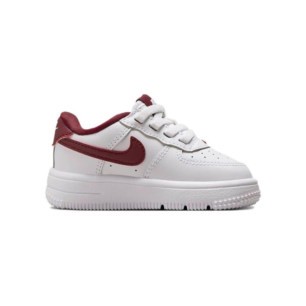 Nike Force 1 Low EasyOn TD White Team Red Baby Sneakers FN0236-105