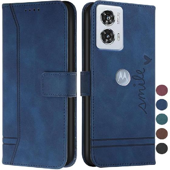 Case for Moto Edge 50 Fusion, Moto Edge 50 Fusion Wallet Case with Card Holder Leather Flip Case with Kickstand Magnetic Shockproof Wallet Case for