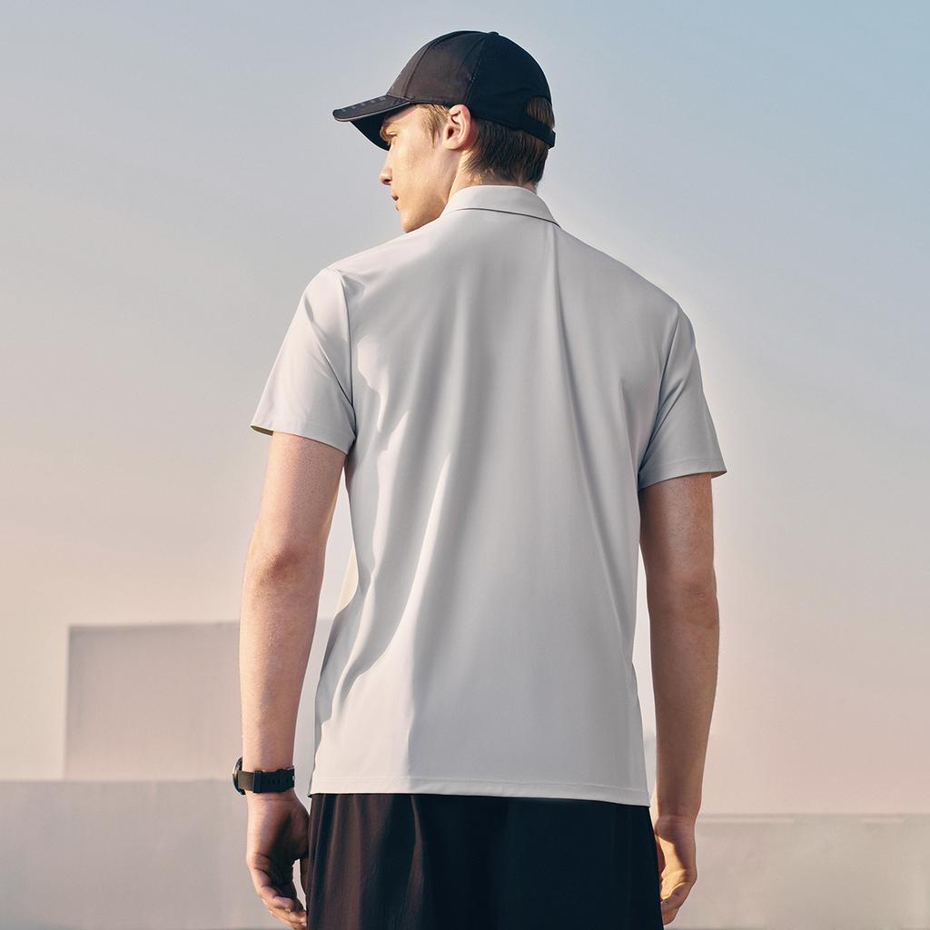 Fila Fitness Classic Minimalist Sports Training Casual Short Sleeve Polo Shirt Men Tops A51M621110F-GY