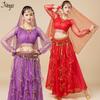 Huayu 2025 Indian Belly Dance Long Sleeve Performance Costume for Women