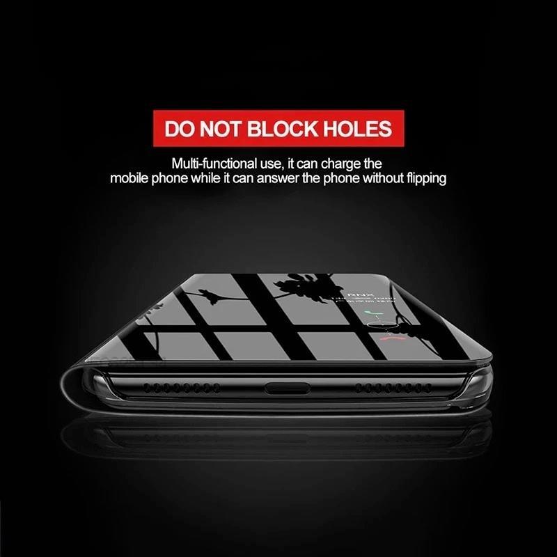 For Redmi Note14 Pro Case Smart Mirror Magnetic Flip Stand Cover For Xiaomi Redmi Note 14 Plus + 4G 5G Protect Shell Para Fundas