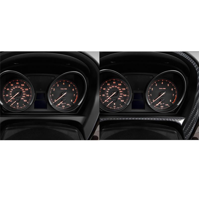 Carbon Fiber Car Interior Speedometer Surround Panel Outer Frame Cover Trim Sticker For BMW Z4 E89 2009-2016 Car Accessories