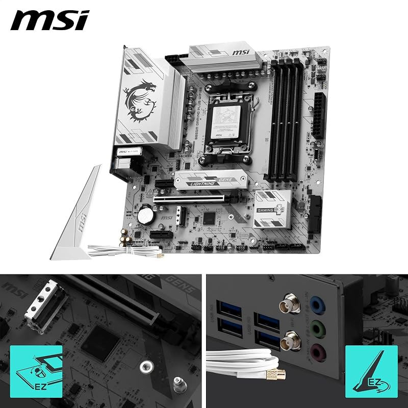 MSI B850M GAMING PLUS WIFI6E Micro-ATX Gaming Motherboard MB6803