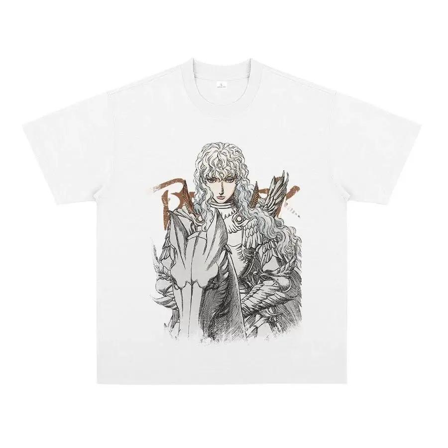 Berserk Swordsmans Tale Vintage TShirt Women Men Oversized Y2k Classic Anime Manga Cotton Oversized High Quality Soft Tee Top
