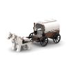 MOC Creative Medieval Western Carriage Model Farm Cattle Cart Transport Vehicle Building Blocks DIY Brick Toys Boy Birthday Gift