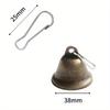 10pcs Christmas Decoration Bell Temple Retro Open Hand-cranked Metal Horn Bell Bell-shaped Bell 38mm Bronze Bell