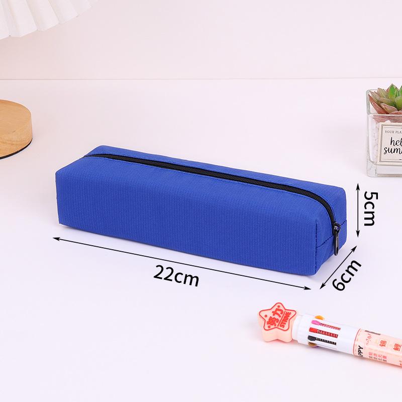 Solid Color Pencil Case, Octagonal Simple Stationery Box, Student Large-capacity Stationery Pencil Case, Advanced Text