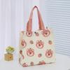 2023 Summer Cartoon Canvas Handbag for Women: Small, Simple, and Perfect As a Lunch or Student Bag.