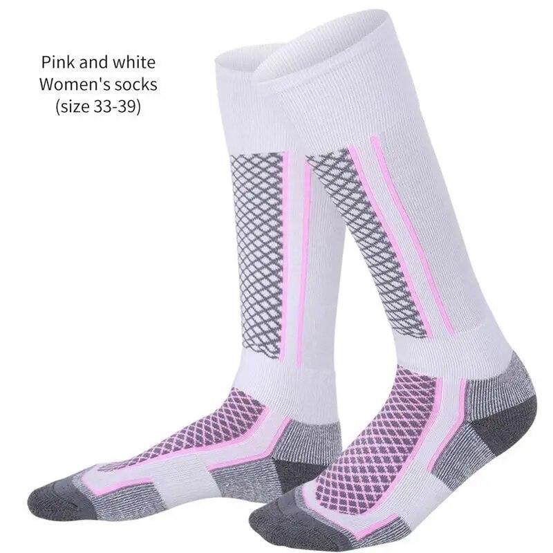 1 Pair Winter Warm Thickening Ski Stockings Hiking Socks For Women Men Anti-Cold Skiing Outdoor Sports Stockings