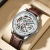 New Men's Hollowed Out High-End Fully Automatic Trend Steel Mechanical Watch