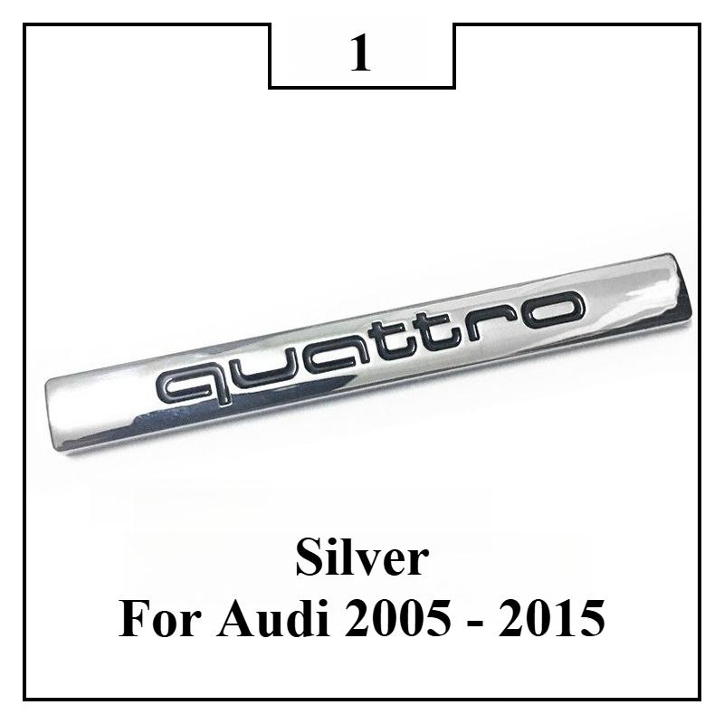 For Wszj8 A4L A5 A6L Q3 Q5 Quattro Front Grille Badge & Rear Trunk Emblem High-End Style Decoration Exterior Upgrade Accessories