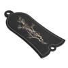 Guitar Truss Rod Cover Decorative Iron Black Plum Blossom Pattern Bell Shape 2 Holes Electric Guitar Parts
