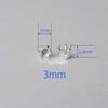 Impostazioni Medaglione in Argento Sterling 925 Massiccio, Impostazione a Scatto a 6 Griffes per Pietre Rotonde e Cristallo