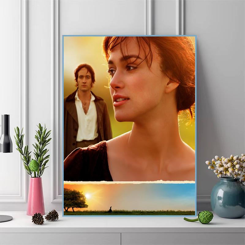 Pride and Prejudice2005 Pattern 3pcs 100% Round Full Drill 5D DIY Diamond Painting Embroidery Cross Stitch Rhinestone Décor