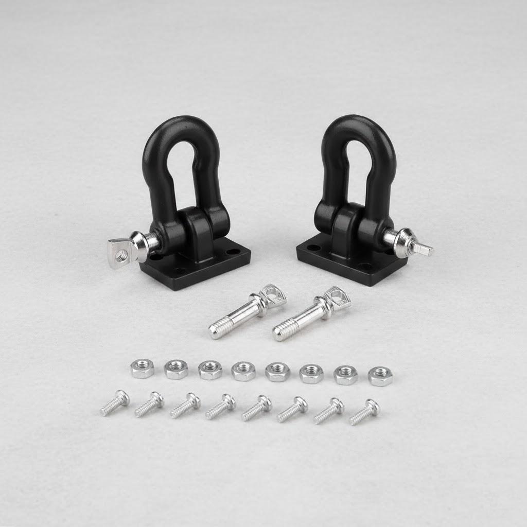 

Car Metal Accessories Red Rescue Button Climbing Simulation Hook Belt Screws Pair for Offroad Vehicles ATV SUV чорний