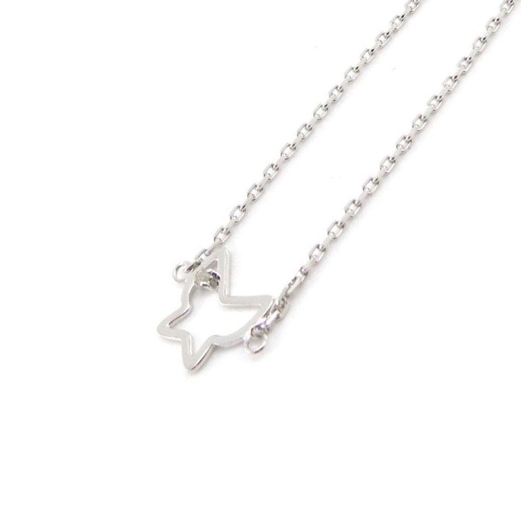 Les Trésors De Lily [G6442] - Silver-white 'Butterfly' Silver Necklace (rhodium-plated) - 10x10 Mm