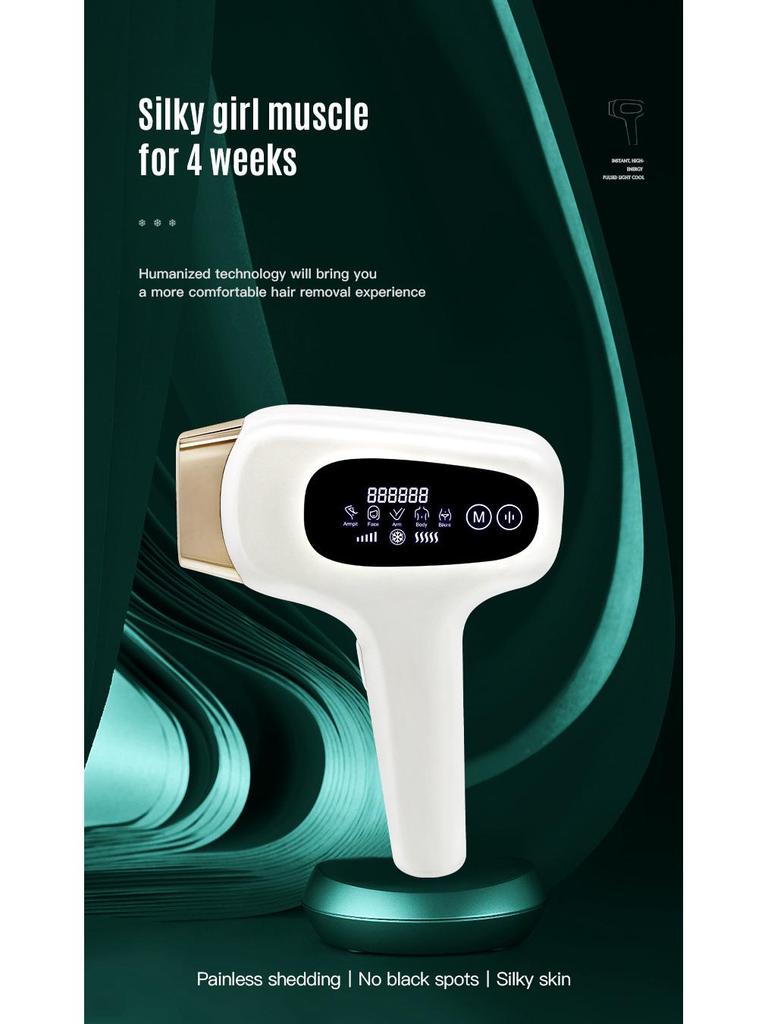 Full Body IPL Hair Removal Device with Painless Ice Sensation Therapy