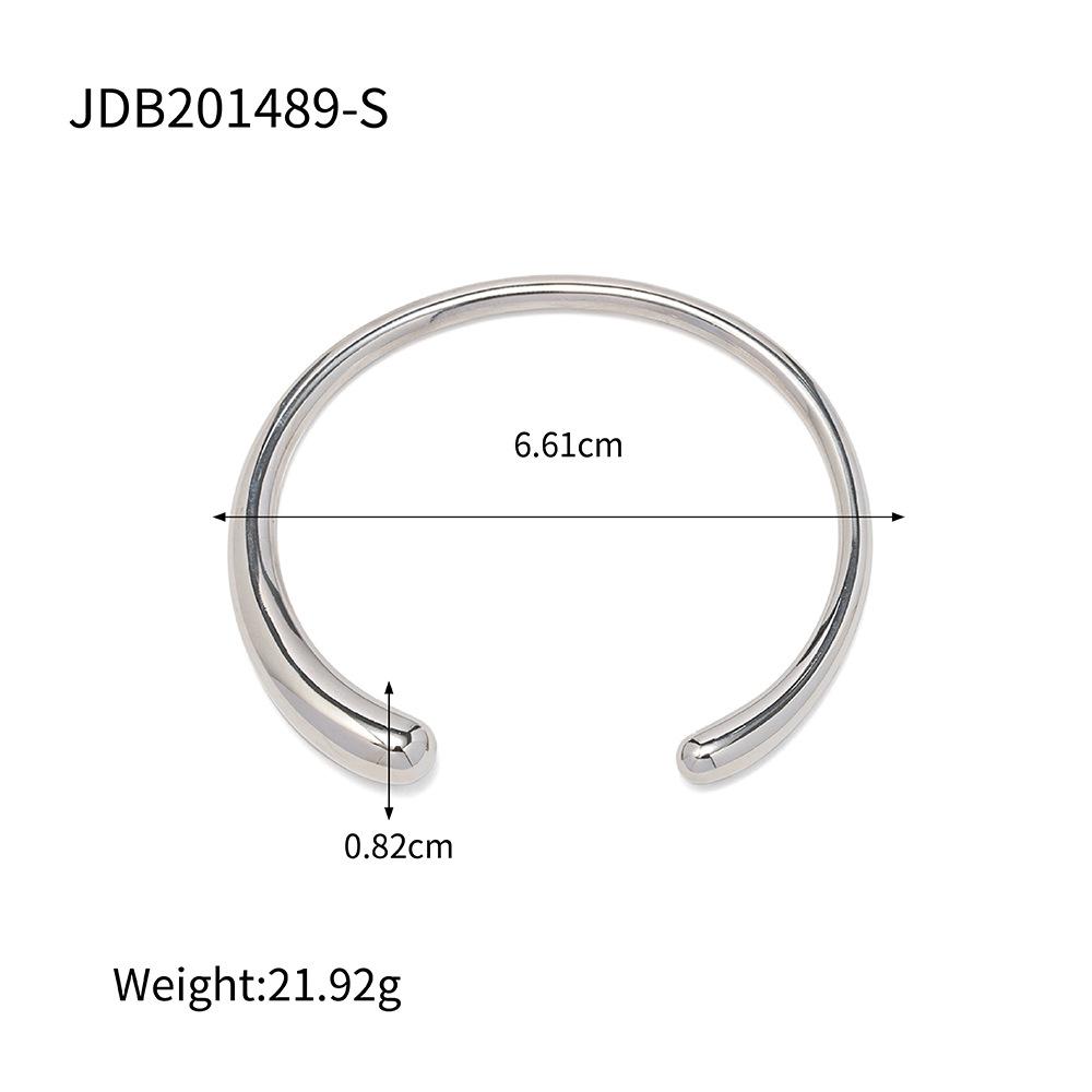 

Глянцевый браслет-манжета из титановой стали для женщин, минималистичная европейская роскошь, не тускнеющие ювелирные изделия из 18-каратного золота