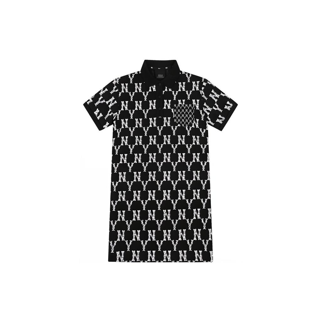 New MLB Short Sleeved Dresses Women's Black 31OP17131-50L