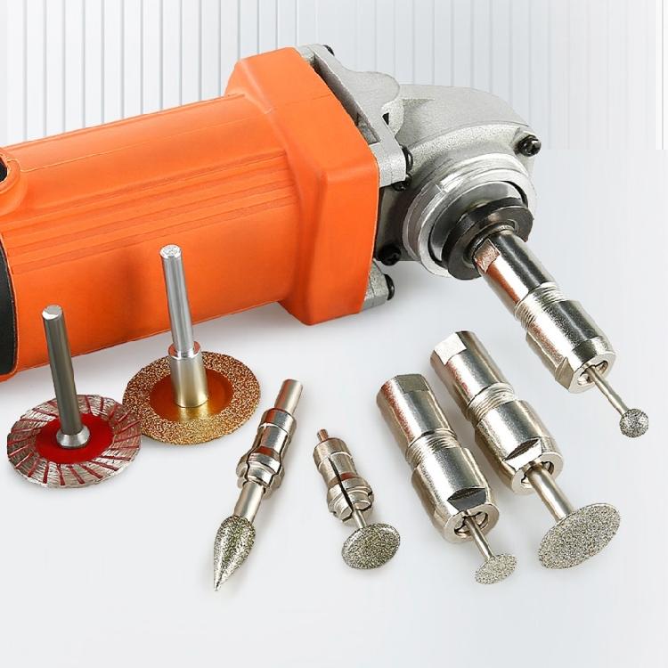 100 Type Angle Grinder Conversion Attachment 3mm 6mm Collets M10x1.5 Thread High Carbon Steel Precisions Tool