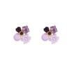 925 Silver Needle Purple Crystal Vintage Flower Earrings for Women - 2023 New Niche Design with Elegant Charm
