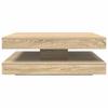 Vidaxl Stolik Kawowy Obrotowy 360 Stopni Sonoma Oak 90X90X34,5 Cm