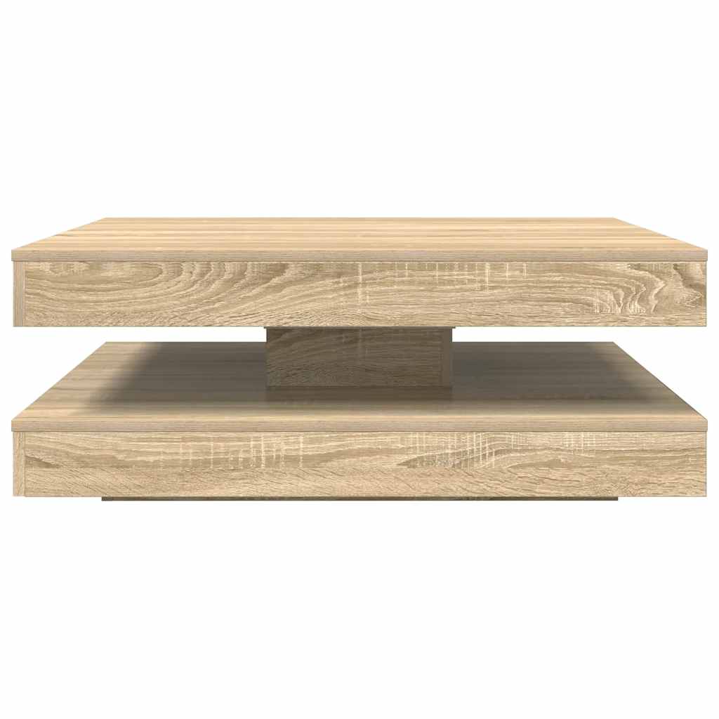 Vidaxl Stolik Kawowy Obrotowy 360 Stopni Sonoma Oak 90X90X34,5 Cm