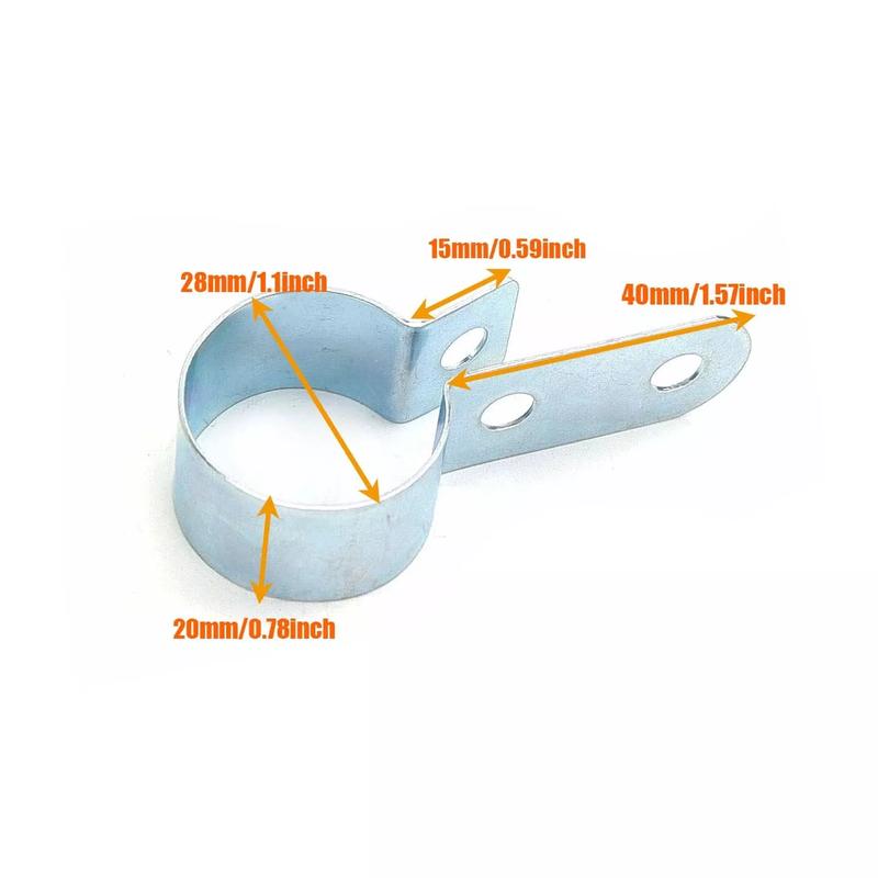 24-28mm Car Air Diesel Heater Exhaust Pipe Hose P Clip Holder Parking Heater Tailpipe Fixing Clips Auto Air Conditioning Parts