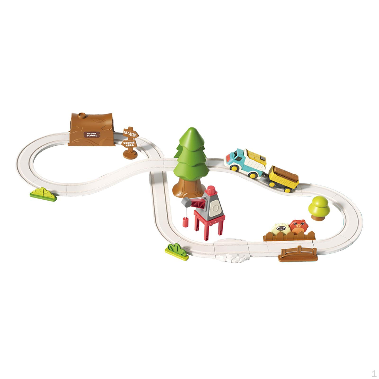 

Детский набор электропоездов для детей от 3 лет и старше, увлекательная обучающая игрушка Forest Track L