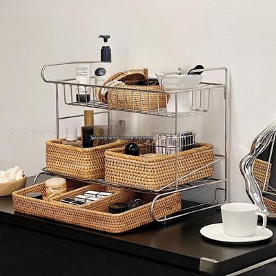Light Luxury Skincare & Makeup Organizer 304 Stainless Steel