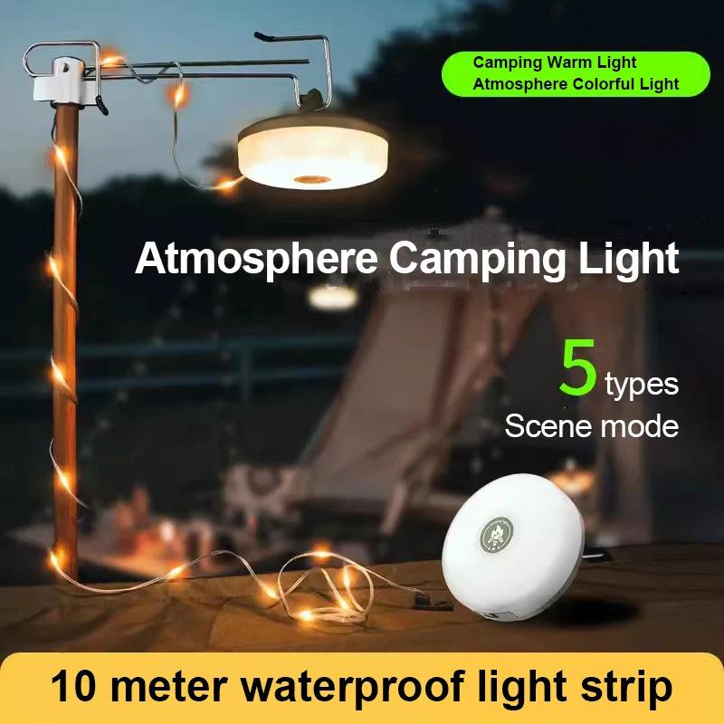 1pc Storage Camping Light, Measuring Tape String Light, Extra Long Battery Life, Tent Light, Camping Light, Ambient Light Strip, Christmas Light