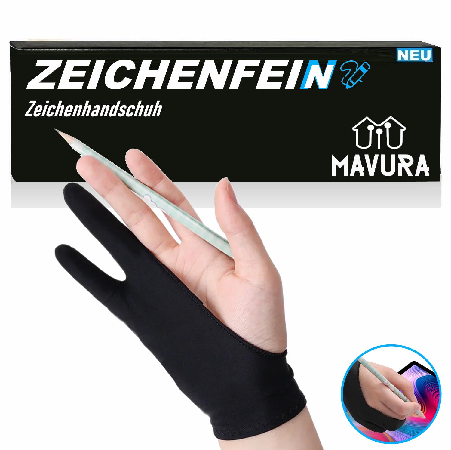 

ZEICHEFEIN drawing gloves, gloves, graphics tablet gloves, black M